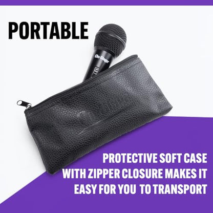 On-Stage AS400V2 Dynamic Handheld Mic (Vocal Microphone, On/Off Switch, Wired XLR Output, Metal-Mesh Grille, for Stage, Singing, Karaoke, Open Mic, Performance, Public Speaking, Presentations, Black)