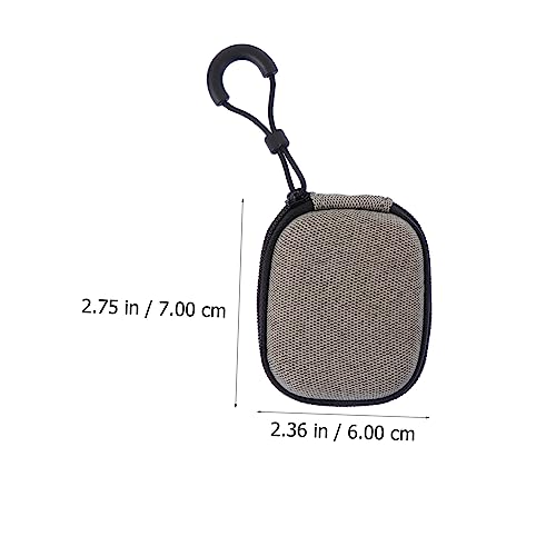 jojofuny Simple Earphone Bag Portable Waterproof Storage Bag for Travel Earbud Case Pouch Cable Management Practical Handbag - color: Yellow