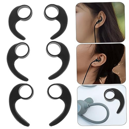 jojofuny 6pcs Non-Slip Earphone Wings Headphone Wings for Sports Earphone Ear Hooks Comfortable Protective Ear Hooks