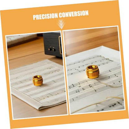 6pcs Aluminum Microphone Screw Converter Set 3/8 to 5/8 Thread Adapter with Anti-Vibration Design Compatible with Mic Stands and Recording Equipment