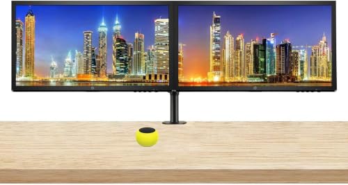 HP V24 24 inch TN Full HD 1920 x 1080 LED Backlit LCD Monitor 2-Pack | HDMI & VGA ports, FreeSync, 75Hz Refresh Rate, Low Blue Light, Desk Mount Clamp Dual Monitor Stand, & Mini Glow Speaker