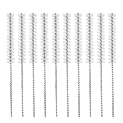 ElevateTech Hearing Aid Cleaning Tools, 10 Pcs Hearing Aid Vent Tube Cleaning Brush Professional Tube Clean Tool Accessories and Supplies for Earbuds Headphones Small Holes or Pipes Cleaner