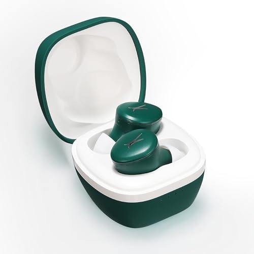 Altec Lansing - NanoBuds 3.0 True Wireless Earbuds, Bluetooth Earphones with 6-Hour Battery, Charging Case, Touch Controls, Noise Cancelling Mic, IPX5 Water Resistant, Voice Assistant (Forest Green) - color: Forest Green