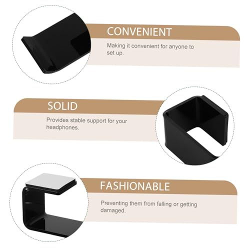 DOITOOL U-Shaped Headphone Stand Clamp Adjustable Desk Headset Holder for Gaming and Office Accessories Compatible Over-Ear Headphones