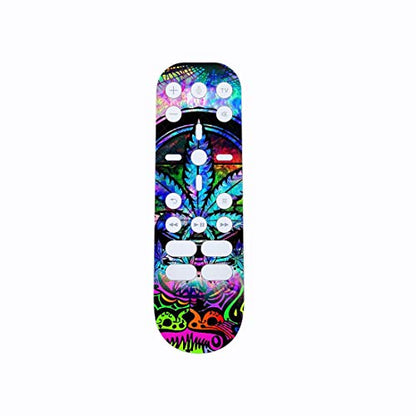 PlayVital Psychedelic Leaf Full Set Skin Decal for ps5 Console Digital Edition, Sticker Vinyl Decal Cover for ps5 Controller & Charging Station & Headset & Media Remote - color: Psychedelic Leaf