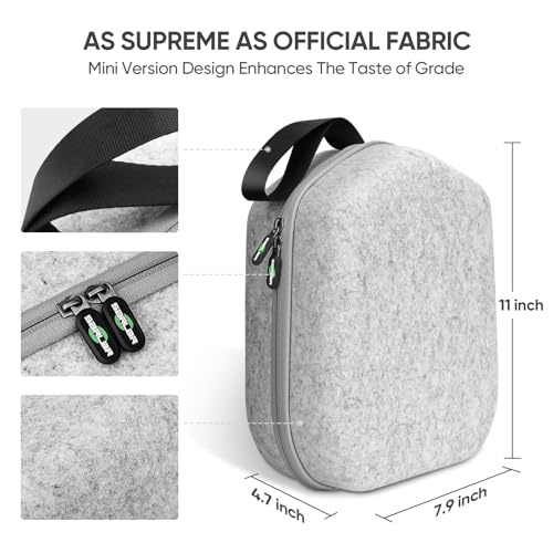 sarlar Hard Carrying Case Compatible with Meta Quest 3S/Quest 3/Oculus Quest 2/Vision Pro Official Original/Elite Strap VR Headset and Controller Accessories, Suitable for Travel and Home Storage - size: S/For Official Original & Elite Strap