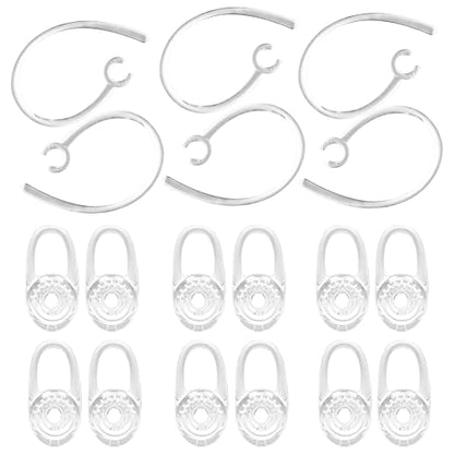 Plantronics M155 M165 M1100 M100 M55 M28 M25 Voyager Edge Earbuds Gel Ear Hooks Spare Fit Kit Replacement Silicone Antislip Accessories - size: Medium