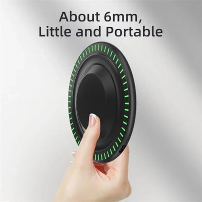Wireless Charger Pad Stand Desktop Mobile Phone Chargers Fast Charging Dock Station for iPhone 17 16 15 14 13 12 Samsung Xiaomi (Silver) - color: White