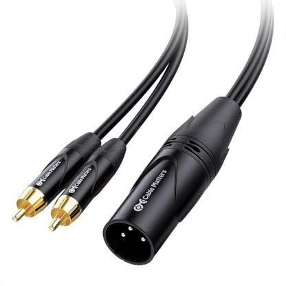 Cable Matters Dual RCA to XLR Stereo Audio Splitter Cable, 6ft - size: 6 Feet