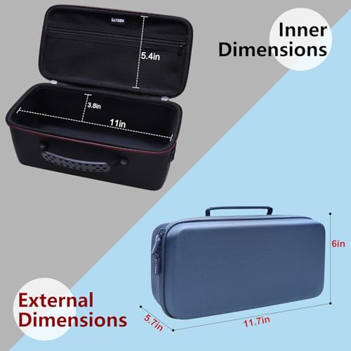 Case for Bose SoundLink Max Bluetooth Speakers Black | Hard Carrying Travel Case for Bose SoundLink Max Bluetooth Speakers - color: Black