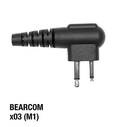 Pryme® LMC-1EH03 Pro-Grade Commercial Lapel Mic w/Soft Hook Earphone - Fits: Motorola Radios w/2-pin Side Connector - style: Fits: Motorola Radios w/2-pin Side Connector