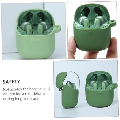 DOITOOL 1pc Silicone Wireless Earphone Cover Shockproof Protective Case for Tunetws Fashionable Full-Bodied Silicone Shell and Stylish Earbuds Cover Grass Green - color: Green