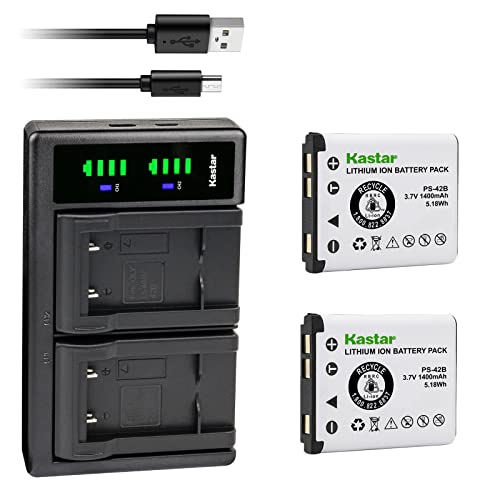 Kastar 2-Pack Battery and LTD2 USB Charger Compatible with Steelseries Arctis Nova Pro Wireless Headset, Arctis Nova Pro Wireless Headset for Xbox, Arctis Nova Pro Wireless Headset for PlayStation - size: 1 Charger + 2 Batteries