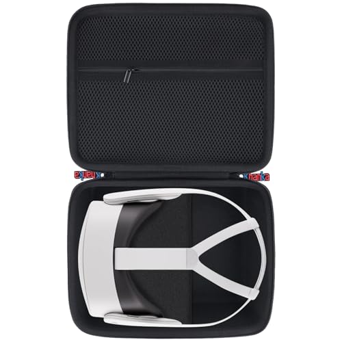 khanka Hard Case for Meta Quest 3/Oculus Meta Quest 3s Headset,Black - color: black
