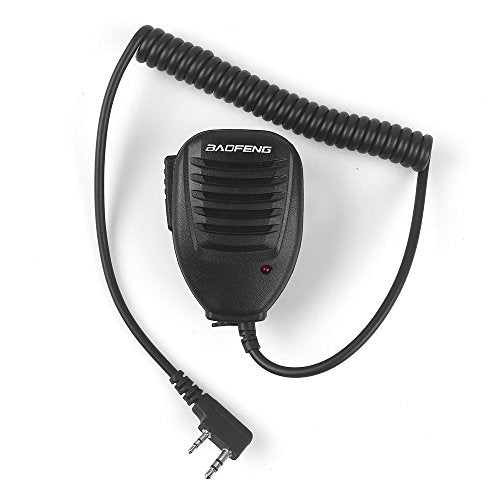 BAOFENG Speaker MIC For BAOFENG UV-5R 5RA 5RB 5RC 5RD 5RE 5REPLUS 3R+ 5R EX, 5RX3, Black