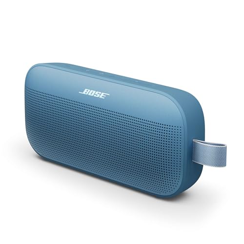 Bose SoundLink Flex Bluetooth Speaker (2nd Gen) - Portable Outdoor Speaker with Hi-Fi Audio, Waterproof and Dustproof, USB-C, Up to 12 Hours Battery Life, Blue Dusk - color: Blue Dusk