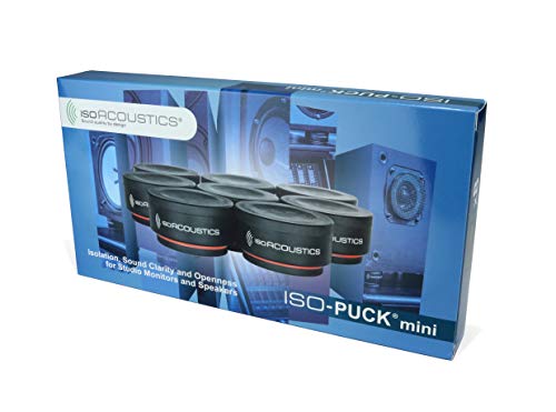 IsoAcoustics Iso-Puck Series Acoustic Isolators (Iso-Puck Mini, 6 lbs max/Unit, 8-Pack) - size: Iso-Puck Mini, 8 Pack