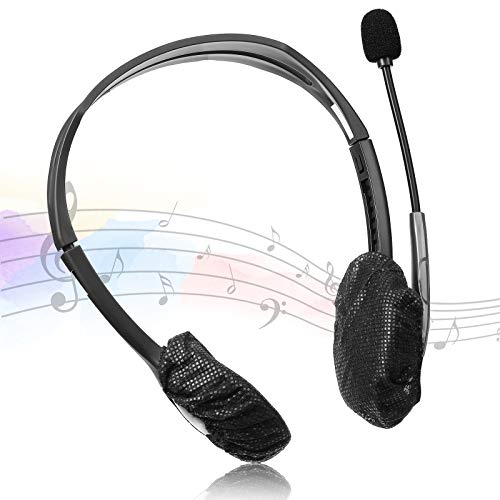BBTO 300 Pieces Disposable Headphone Covers Non Woven Sanitary Fabric Headset Earphone Covers for Ear Pad Headphones(S-6.5 cm,White, Blue, Black) - color: White, Blue, Black, size: S-6.5 cm