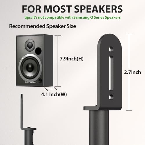USX MOUNT Universal Speaker Stands, Height Adjustable Extend 30.0" to 39.1" for Satellite Speakers & Small Bookshelf Speakers up to 11 lbs Per Stand, 1 Pair Floor Stands for Sony Bose Polk JBL Yamaha - size: 30" to 39.1"