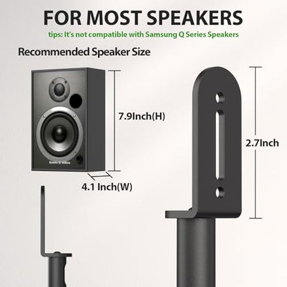 USX MOUNT Universal Speaker Stands, Height Adjustable Extend 30.0" to 39.1" for Satellite Speakers & Small Bookshelf Speakers up to 11 lbs Per Stand, 1 Pair Floor Stands for Sony Bose Polk JBL Yamaha - size: 30" to 39.1"