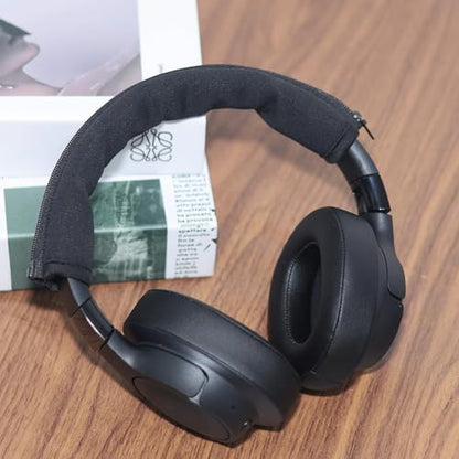 Adhiper Headphone Headband Cover Replacement Band Cushion for Audio-Technica ATH-M Series, Sony, Bose, Skullcandy, JBL, HyperX Headsets, Headband Protector Elastic Fabric with Zipper - 240 * 84mm