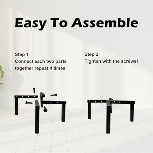 4 Pcs Four Legs Adjustable Metal Plant Stand for 5"-10" Plant Pot – Indoor & Outdoor (Black, 4 Pack) - color: Mini 4Pcs Black 5-10", style: 3 - Mini