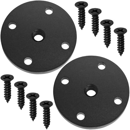 2 Set 1/4"-20 Thread Tripod Adapter Mount Plate, Aluminum Alloy Wall Mount Holder Adapter with Screw, for DSLR Camera, Action Cam, Monitor, Webcam, Tripod, Light Stand, Photography Accessories
