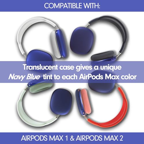 Sonix Protective Case for AirPods Max 2 & 1 | Headphones Cover | Frosted Matte Series | Frosted Matte Navy - color: Frosted Matte Navy