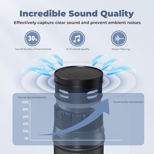 Wireless Microphones, Professional UHF Dual Microphones for Karaoke, Wireless Dynamic Microphone System Set with Rechargeable Receiver,Plug and Play, Speech, Wedding, Church, PA System - color: Green