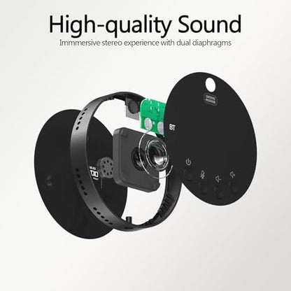 3 in 1 USB Computer Speaker with Microphone, PC Laptop Desktop Conference Speaker with Mic for Smart Home Office and Online Study，360 Degree Enhanced (5) - size: 9