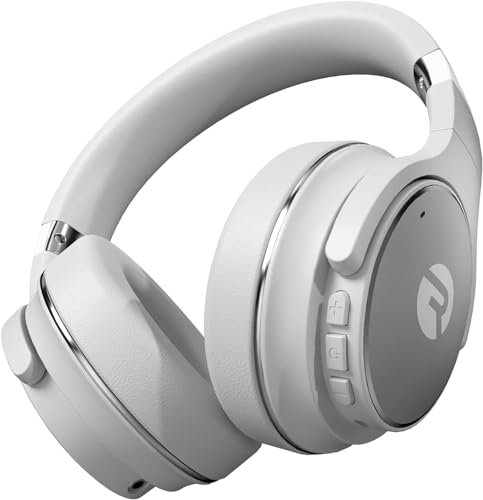Raycon Everyday Noise Cancelling Headphones, Over Ear Wireless, White - color: White