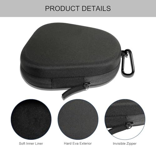 Headphones Case for Skullcandy/JBL/Bose/Sony Wireless Headphones - Brown | Travel Case Carrying Cover Bag, Storage Protective Bag with Cable - color: Brown