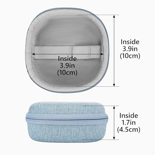 Geekria Hard Shell Carrying Case Compatible with Bose SoundLink Micro II Bluetooth Speaker, Portable Travel Bag with Cable Storage, Protective Cover with Keychain Hook (Blue) - color: Blue