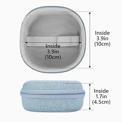 Geekria Hard Shell Carrying Case Compatible with Bose SoundLink Micro II Bluetooth Speaker, Portable Travel Bag with Cable Storage, Protective Cover with Keychain Hook (Blue) - color: Blue