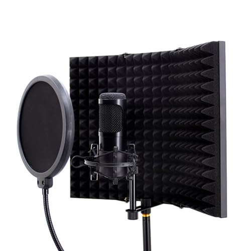 28cm Panel Height Mic Sound Absorbing Foam Reflector Metal Materials Professional Recording Foldable Portable Props