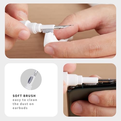Earbud Cleaning Kit: Crystal Clear Audio Made Easy with Soft Brushes & Precision Picks for Wax, Dirt & Dust in Sound Ports and Case Crevices