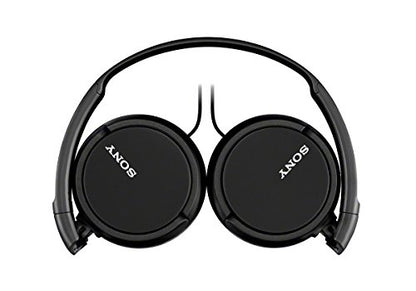 Sony ZX Series Wired On-Ear Headphones with Mic, Black MDR-ZX110AP - color: Black, style: With Mic