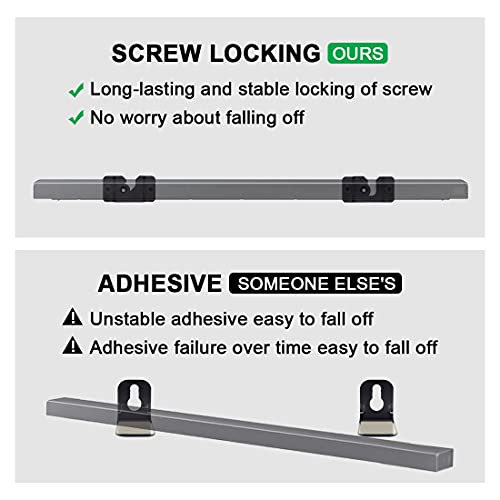 1 Pair of Black Wall Mount Bracket AH96-03064A for Samsung Soundbar HWH750 HW-H750 HW-H450 HW-J355 HWH751 HW-H751 HWJM25 HW-JM25 HWJM45C HW-JM45C HW-JM45C/ZA Soundbar Wall Hooks