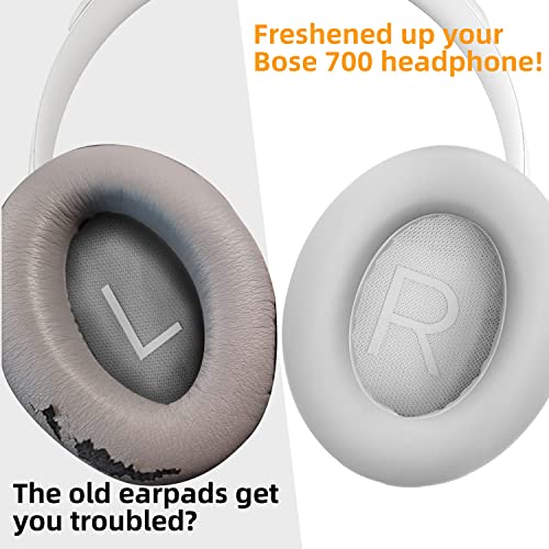 Replacement Ear Pads for Bose 700 NC700, Memory Foam, Gray - color: Gray