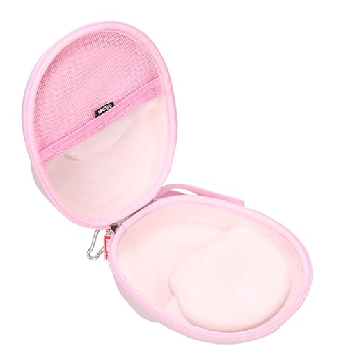 Mchoi Hard Protable Case Fits for Logitech H390 / Logitech Zone 301 Wired Headset, Case Only, Pink - color: Pink
