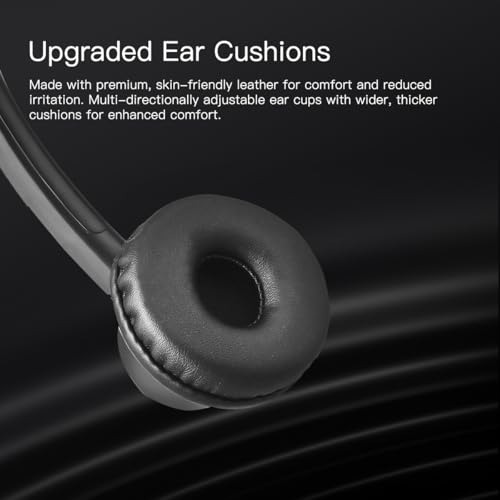 X1 Single Ear Office Headset with USB-C/A & 3.5mm - Noise Cancelling Mic, Inline Volume & Mute Control - Wired Call Center Headset for PC Laptop Phone Zoom Teams