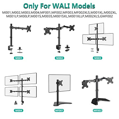 WALI Monitor Pole Mount for Universal Monitor Mounting System, Pole Mount Bracket Fits 1.375”Diameter Pole, Mounting Holes for 75 x 75mm and 100 x 100mm (VES01), Black - size: For 1.375'' diameter pole