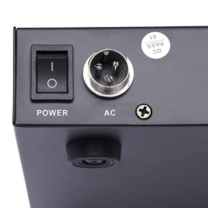 Portable Audio Mixer 7-channel Mixer with 6 Music Modes Three-band Equalization Bluetooth Mixer Dj Mixer, Interface|USB|Bluetooth Connectivity,48V Phantom Power,Monitor Function (5 microphone input)