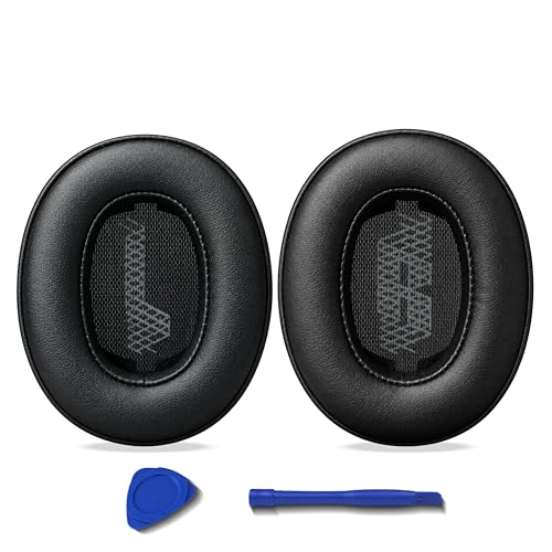 Replacement Ear Pads for JBL Live 500BT/Live 500 BT Headphone, Extra Thick Cushions, Ear Cups Cover, Soft Leather＆Memory Foam Headset Earpads (Black) - color: Black