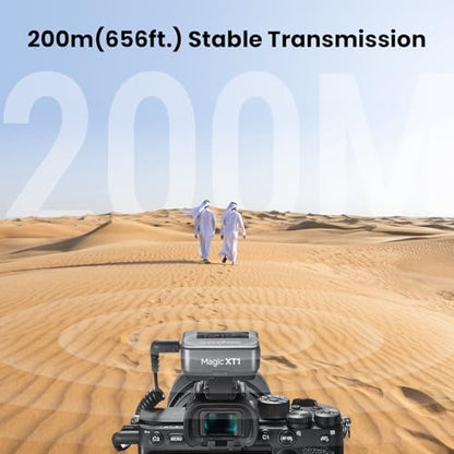 GODOX Magic XT1 Touchscreen Wireless Lavalier Microphone | For Camera/Android/iPhone 15&16/PC, 48kHz/24-bit, Noise Cancellation, 2.4G Wireless 656ft Range, For TikTok Vlog Youtuber