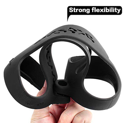 COMECASE Silicone Cover for JBL Pulse 4 with Shoulder Strap and Carabiner | Open Controls Allow Charging and Playback; Flexible Sleeve Cushions Scratches and Bumps Outdoors, Black, Cover Only - color: Black