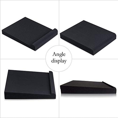 Studio Monitor Isolation Pads, Acoustic Foam Desk Foam Speakers | High Density Polyurethane Foam for Desk Studio Setup, Reduces Vibration, Fits 2 Speakers