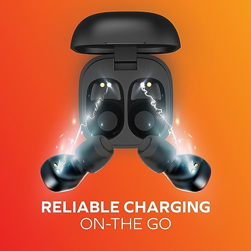 Mini Invisible Wireless Earbuds, Bluetooth 5.3, Mic & Charging Case, Black | 12-HR Playtime, Touch Control, Sweat & Splash Resistant, Works with Siri, Alexa & Google, Compatible with iPhone & Android - color: A-Black