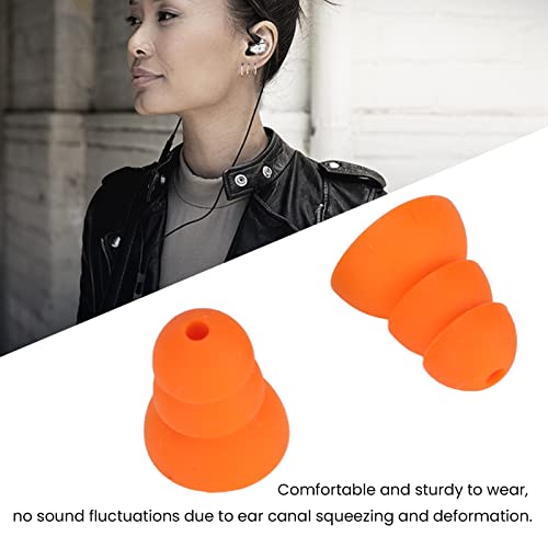 4 Pairs Replacement Silicone Ear Tips for Se846 Se535 Se215 and Inner Hole 2.0‑3.5mm Earbud, Great Seal and Sound Isolation, Silicone Replacement Earbud Ear Buds Tips, Ergonomic Design