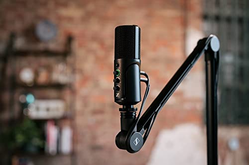 Sennheiser Professional Profile USB Microphone Streaming Set with Boom Arm, 3 m USB-C Cable & Mic Pouch - style: Streaming Set